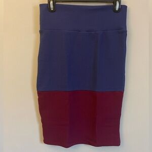 Two-Tone Lularoe Cassie Pencil Skirt